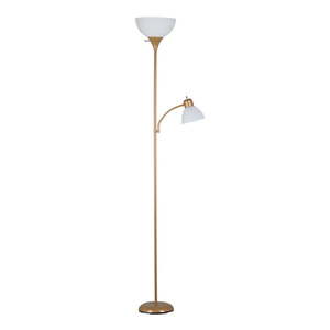 lot 54413 image: Mainstays 72 Combo Floor Lamp with Adjustable Reading Lamp, Gold
