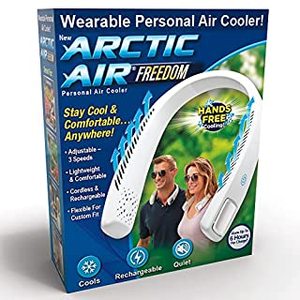 lot 54414 image: Arctic Air Freedom Personal Air Cooler By Ontel - Portable 3-Speed Neck Fan, Hands-Free Lightweight Design, Cordless And Rechargeable (B08SHJ47JL)