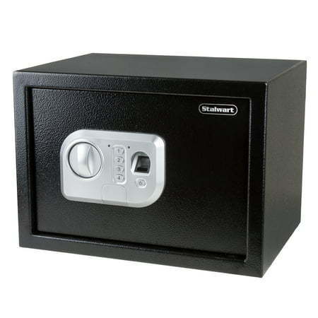lot 44199 image: Electronic Safe with Fingerprint Lock for Business or Home Key or Biometric Entry Digital Wall or Floor Mount for Jewelry Cash and More by Stalwart