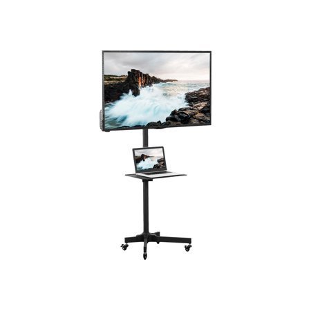 lot 24155 image: VIVO STAND-TV04M - Cart for flat panel  AV equipment - steel - black - screen size 23-55