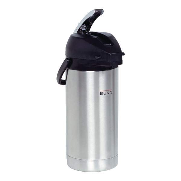 lot 45087 image: BUNN 3.8 Liter Lever-Action Airpot, Stainless Steel