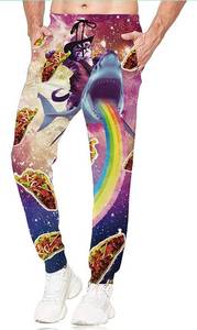 lot 43283 image: Belovecol Men Women Joggers Pants 3D Casual Active Sports Sweatpants Trousers (Size Medium)