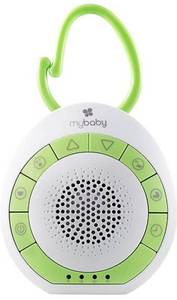 lot 43289 image: MyBaby SoundSpa On-The-Go-Portable White Noise Machine, 4 Soothing Sounds with 15, 30, and 45-Minute Auto Shutoff, Integrated Clip for Easy Transport, Giftable, Small and Lightweight, by HoMedics (Batteries not included)