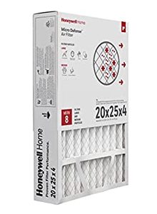 lot 43239 image: Honeywell Home 20x25x4 MERV 8, AC Furnace Air Filter, 1 PACK (CF100A1025) (Actual Dimensions 19.94 x 24.87 x 4.38 in.) (B001E96Q72)