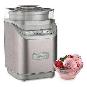lot 43246 image: Cuisinart - Cool Creations 2-Quart Ice Cream Maker - Brushed Chrome