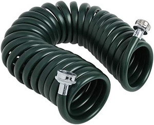 lot 43262 image: Plastair SpringHose PUWE625B94H-AMZ Light EVA Lead Free Drinking Water Safe Recoil Garden Hose, Green, 38-Inch by 25-Foot