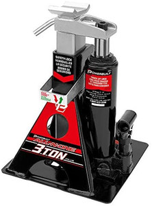 lot 43267 image: Powerbuilt 3 Ton, Bottle Jack and Jack Stands in One, 6000 Pound All-in-One Car Lift, Heavy Duty Vehicle Unijack, 640912