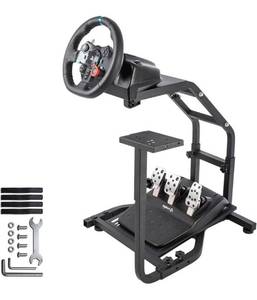 lot 33175 image: Marada Racing Wheel Stand with 5 Support Arms fit Logitech G25 G27 G29 G920 G923 Thrustmaster T300 T500 Adjust Steering Wheel Stand,Not Include Steering Wheel Pedals Shifter Handbrake