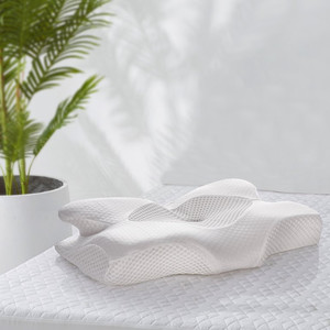 lot 23202 image: Cervical Memory Foam Pillow Contour Pillow for Neck Shoulder Back Pain Relief Ergonomic Sleeping Pillow Countoured Support Pillow for StomachSideBack Sleepers, Queen Size