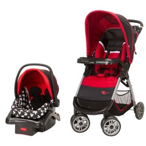 lot 69109 image: Disney Baby Mickey Mouse Amble Quad Travel System, Mickey Silhouette