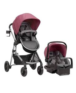 lot 69118 image: Evenflo Pivot Modular Travel System with Safemax Infant Car Seat