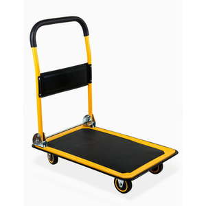 lot 69132 image: MaxxHaul 80876 Foldable Platform Truck Push Dolly-330 lb. Weight Capacity-with Swivel Wheels