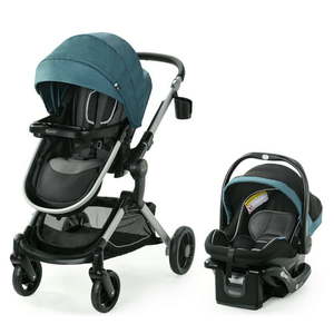 lot 69089 image: Graco Modes Nest Travel System, Includes Baby Stroller with Height Adjustable Reversible Seat, Pram Mode, Lightweight Aluminum Frame and SnugRide 35 Lite Elite Infant Car Seat, Bayfield (B07Y5TWJRR)