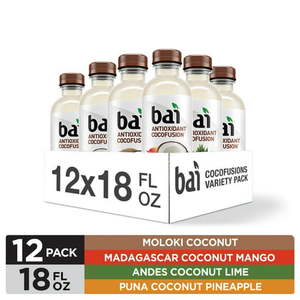 lot 130015 image: Bai Cocofusions Variety Pack, Version II, Antioxidant Infused Beverage