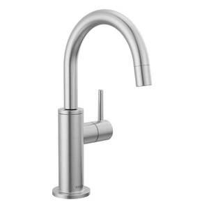 lot 43694 image: Delta Contemporary Round Single Handle Beverage Faucet in Arctic Stainless Steel