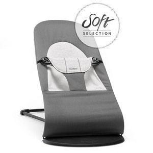 lot 43712 image: BABYBJRN Bouncer Balance Soft in Dark GreyLight Grey