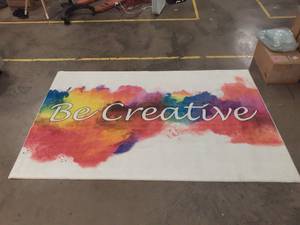 lot 52 image: BE CREATIVE 5ft x 8ft Area Rug