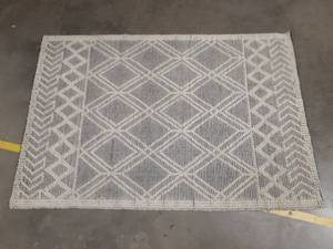 lot 89 image: NULOOM 4ft x 6ft 80% Wool, 20% Cotton Boho Area Rug