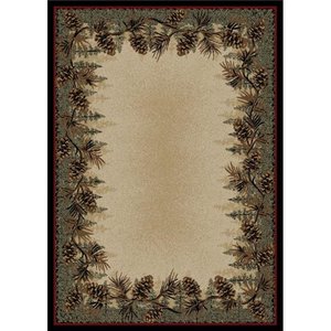 lot 111 image: Mayberry Rug AD3823 5X8 5 ft. 3 in. x 7 ft. 3 in. American Destination Mount Le Conte Area Rug Multi Color