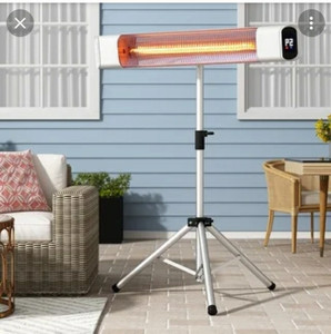 lot 116 image: Kerrogee 1500W Electric Heater Tripod Stand STAND ONLY NOT THE HEATER