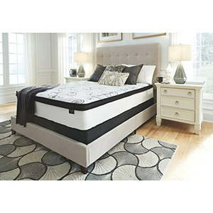 lot 129 image: Full- Signature Design by Ashley Chime 12-inch Hybrid Mattress- Retail$348.99