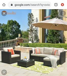 lot 43 image: Ovios Home Outdoor Furniture Set Waterproof Cover ONLY