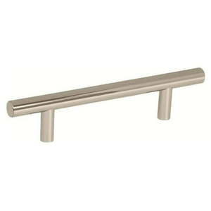 lot 176 image: Quantity 16 Amerock Bar Pulls 3-34 in (96 mm) Center-to-Center Polished Nickel Cabinet Pull