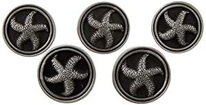 lot 179 image: Franklin Brass 1-38 Starfish Knob in Brushed Satin Pewter 5-Pack