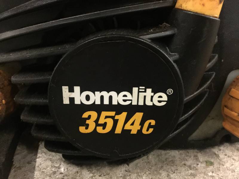HOMELITE 3514C 14" GAS POWERED 2 CYCLE HANDHELD CHAINSAW CHAIN SAW