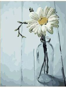 lot 30924 image: Blend Makers Paint by Numbers for Adults - 16 x20  Daisy Flower Picture- Includes Canvas, Brushes & Acrylic Paints -DIY Paint by Number kit for Beginners, Teens & Adults - Easy Home Painting kit Lot of 2