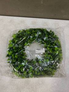 lot 30925 image: Buubo Artificial Eucalyptus Wreath 20inch Large Green Leaf Wreath for Festival Celebration Front Door Wall Window Party Decoration Lot of 2