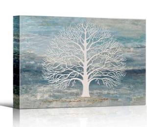lot 30926 image: Canvas Wall Art for Living Room,Bedroom Abstract Landscape Canvas Art Modern Paintings for Wall Decor Trees Print Artwork Ready to Hang - 16x24 inches Lot of 2