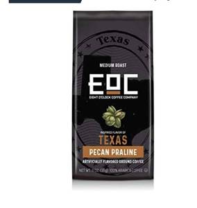 lot 37359 image: Eight OClock Coffee Flavors of America Ground Coffee, Texas Pecan Praline, 11 Ounce, 100% Arabica, Kosher Certified, Pack of 3