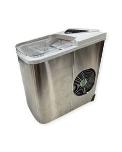 lot 38606 image: Kitchen HQ 26 lb Ice Maker, Stainless SteelWhite