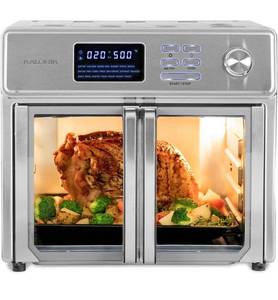 lot 38609 image: Kalorik MAXX� Digital Air Fryer Oven, 26 Quart, 10-in-1 Countertop Toaster Oven & Air Fryer Combo-21 Presets up to 500 degrees, Includes 9 Accessories & Cookbook