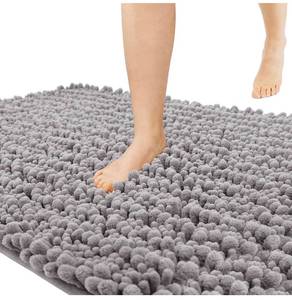 lot 32587 image: Yimobra Original Luxury Chenille Bathroom Runner Rugs, 70 x 24 Inches, Soft, Long Large Bath Mats, Super Absorbent, Non-Slip, Machine Washable, Carpets for Home, Nursery, Bed and Living Room, Gray