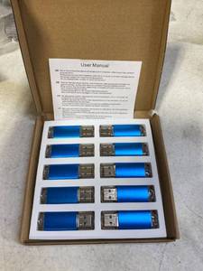 lot 32589 image: RAOYI 10 Pack 8GB USB Flash Drive USB 2.0 Memory Stick Bulk Thumb Drive Pen Drive Jump Drive-Blue