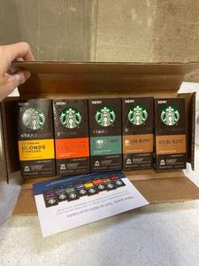 lot 32602 image: StarBucks Sampler includes 50 aluminum Capsules For Nespresso
