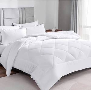lot 32623 image: CozyLux Queen Comforter for All Season, Premium 1800 Series Down Alternative Quilted Duvet Insert for Bed with Corner Tabs, 300GSM Soft Microfiber Fill and Machine Washable (88 x 88, White)