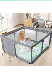 lot 44893 image: EAQ Baby Playpen,Large,Grey