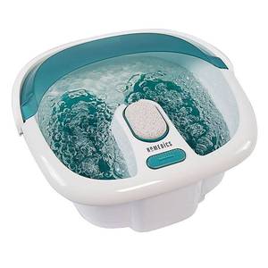 lot 44895 image: HoMedics Bubble Foot Spa with Heat Boost Power,WhiteGray