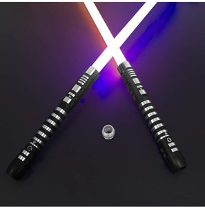 lot 44913 image: Yddsaber Lightsaber Ghost Premium Force FX Black Series Light Saber