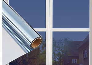 lot 44919 image: Zicol Window Privacy Film, One Way Mirror Film Daytime Anti UV Sun Blocking Heat Control Reflective Film