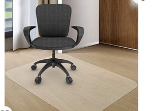 lot 44922 image: Kuyal Office Chair Mat for Hardwood Floor, 30in. x 48in., Rectangle, Transparent
