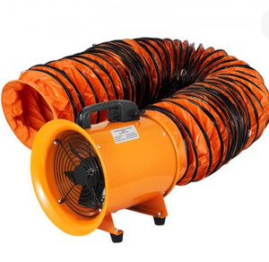 lot 44983 image: Extractor Fan Blower,8in. Portable W5m Duct Hose Exhaust Ventilator Rubber Feet