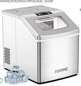 lot 44992 image: Fooing Automatic Self-Cleaning Ice Maker Machine Countertop, 40Lb
