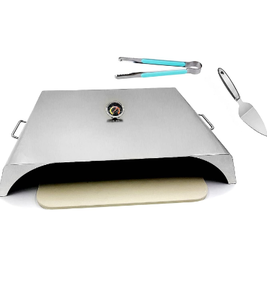 lot 45024 image: Stainless Steel Deluxe Pizza Oven Kit