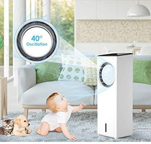 lot 45085 image: Evaporative Air Cooler Portable Air Conditioner Personal Bladeless Tower Fan