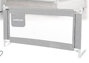lot 45108 image: SURPCOS Bed Rail for Toddlers,Grey