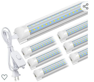 lot 45115 image: CNSUNWAY LIGHTING 4FT LED Shop Lights,6 Pack